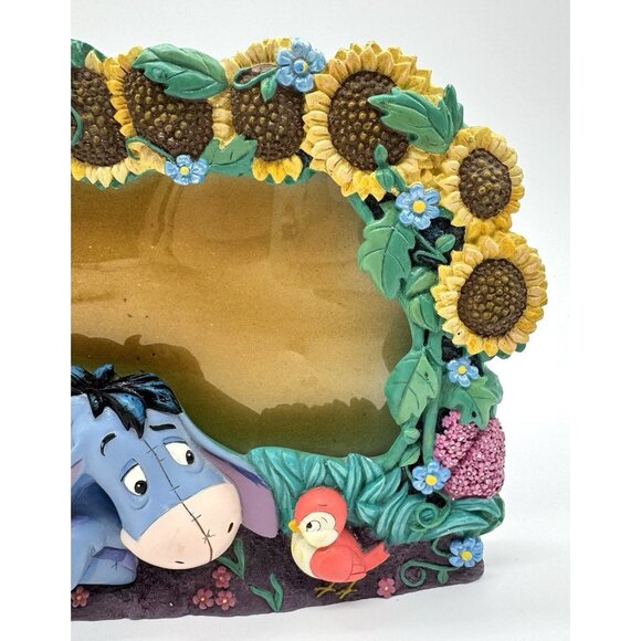 Disney Winnie The Pooh 3D Photo Picture Frame Eeyore & Birds Resin *Read* - Picture 3 of 6